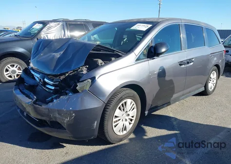 2014 Honda Odyssey Lx из США, поврежденный, VIN 5FNRL5H2XEB047160